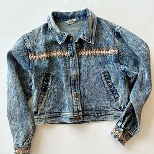 Vintage Acid Wash Denim Jacket
